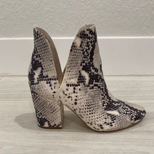 Steve Madden Snakeskin Booties